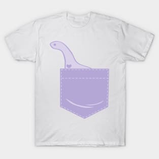 Lavender Pocket Dinosaur T-Shirt